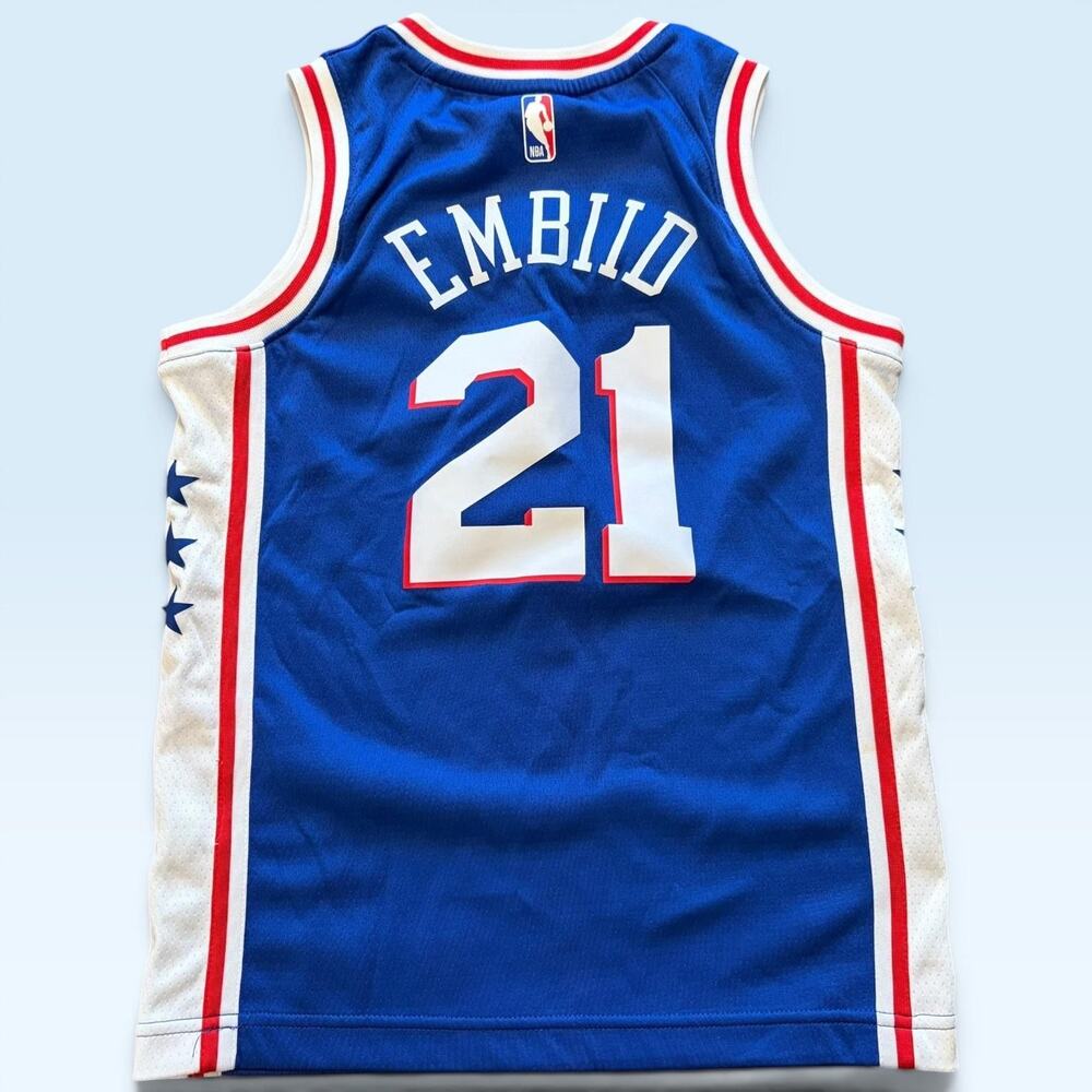 Philadelphia 76ers Jersey Boys Small Nike Joel Embiid 21